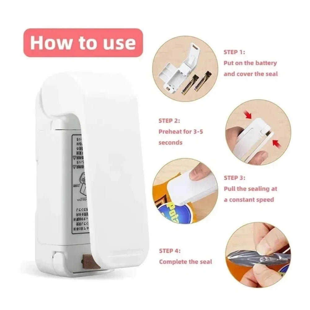Mini Heat Bag Sealer Portable Food Storage Sealing Machine