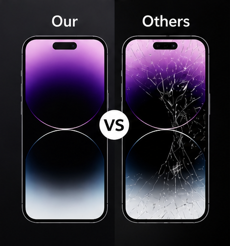 9H Tempered Glass Screen Protector for iPhone 11/12/13/14/15/16 Pro Max