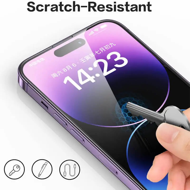 9H Tempered Glass Screen Protector for iPhone 11/12/13/14/15/16 Pro Max